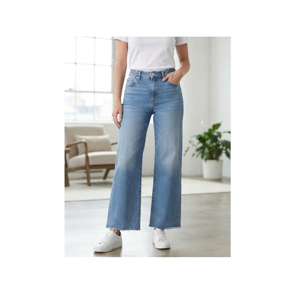 Loft Outlet High Rise Wide Leg Crop Size 12